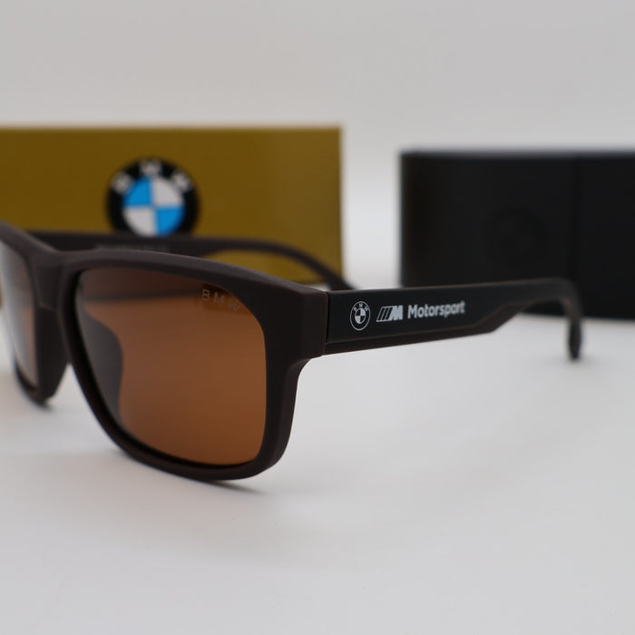 BMW Polarized Grey & Brown Sunglasses