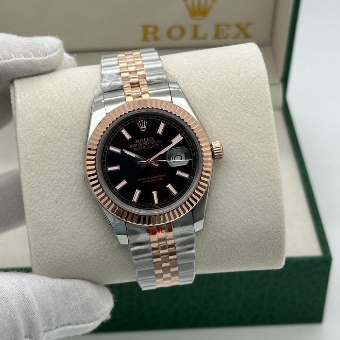 Rolex Datejust 41 mm Two-Tone Black Dial