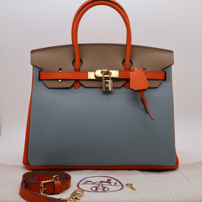 Hermès Genuine Leather MultiColor Women Bag