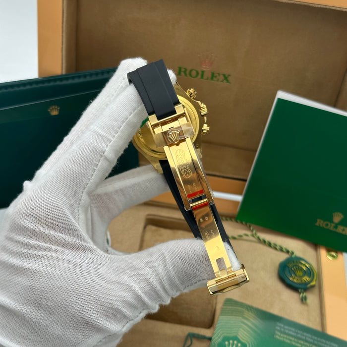 Rolex Daytona Gold Automatic Chronograph - Green Dial – Swiss Super Clone - OXJ29092