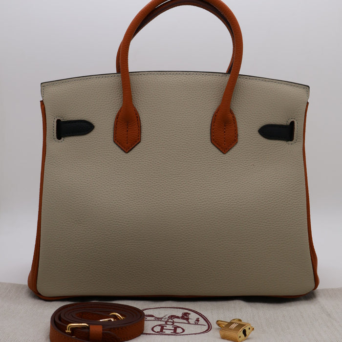 Hermès Genuine Leather MultiColor Women Bag