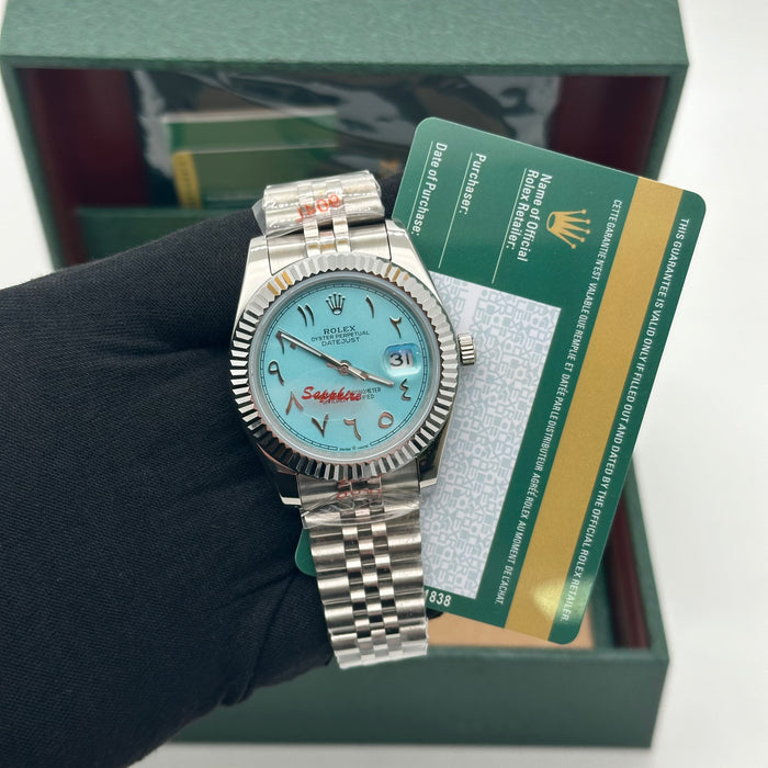 Rolex Datejust 41mm Tiffany Arabic Dial (5A+)