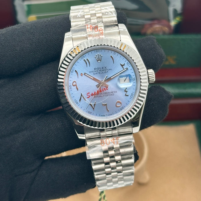 Rolex Datejust 41mm Blue Arabic Dial
