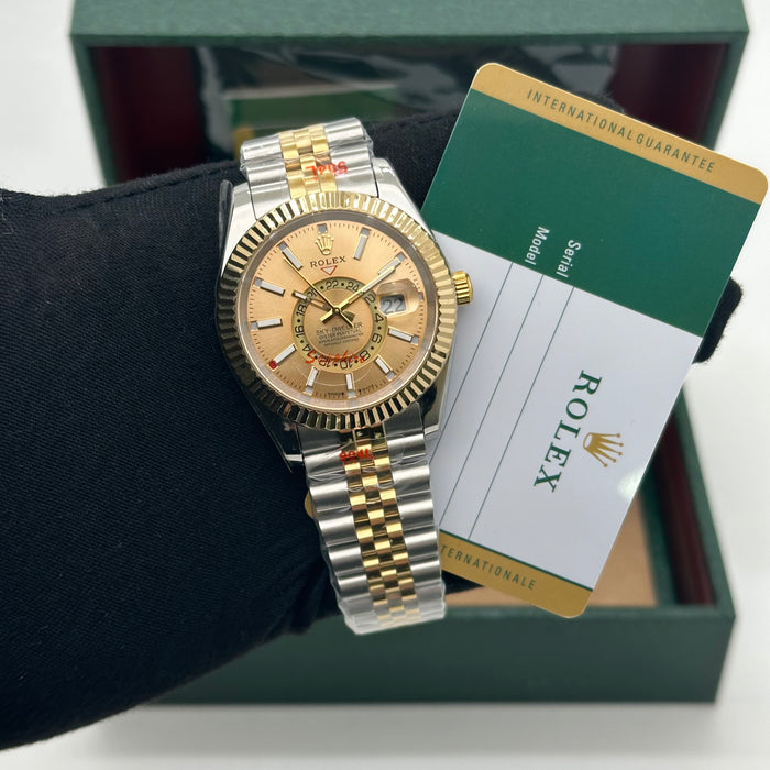 Rolex Sky-Dweller White Dial Jubilee Two-Tone