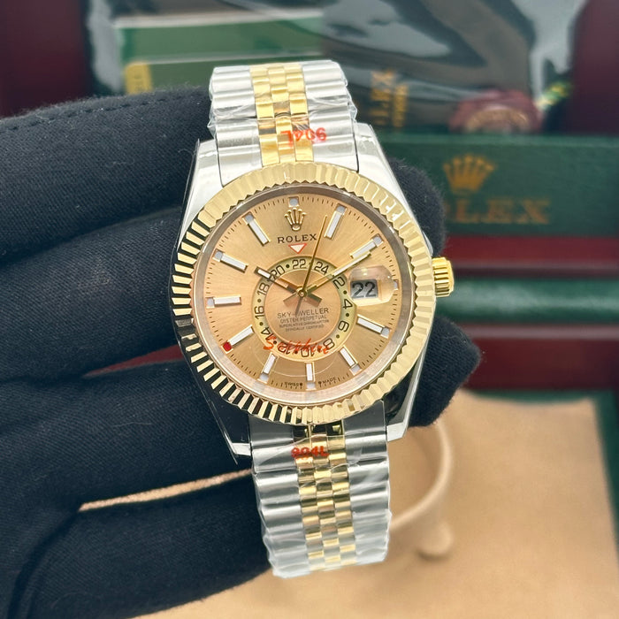 Rolex Sky-Dweller White Dial Jubilee Two-Tone
