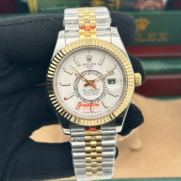 Rolex Sky-Dweller White Dial Jubilee Two-Tone