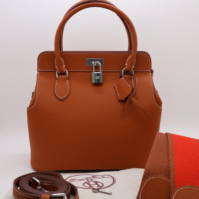 Hermès Key-Lock Genuine Leather Women Bag