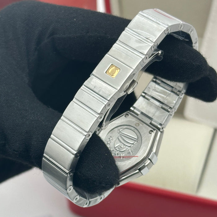 OMEGA Constellation 25mm , Steel On Steel Purple Dial