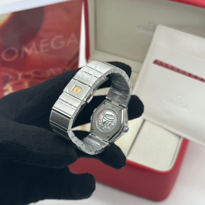 OMEGA Constellation 25mm , Steel On Steel Black Dial