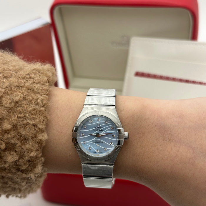 OMEGA Constellation 25mm , Steel On Steel Blue Dial