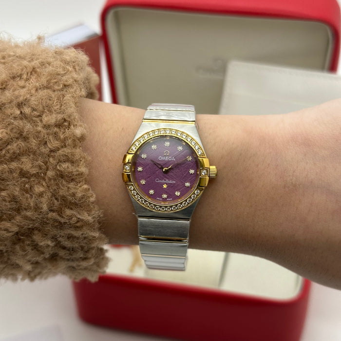 OMEGA Constellation 25mm , Two-tone Purple Dial