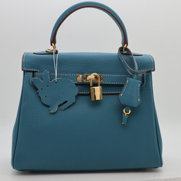 Hermes Genuine Leather Gold Lock Women Bag