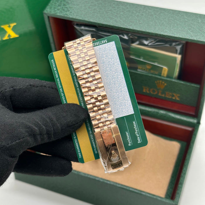 Rolex Datejust 36mm Rose Gold Brown Dial