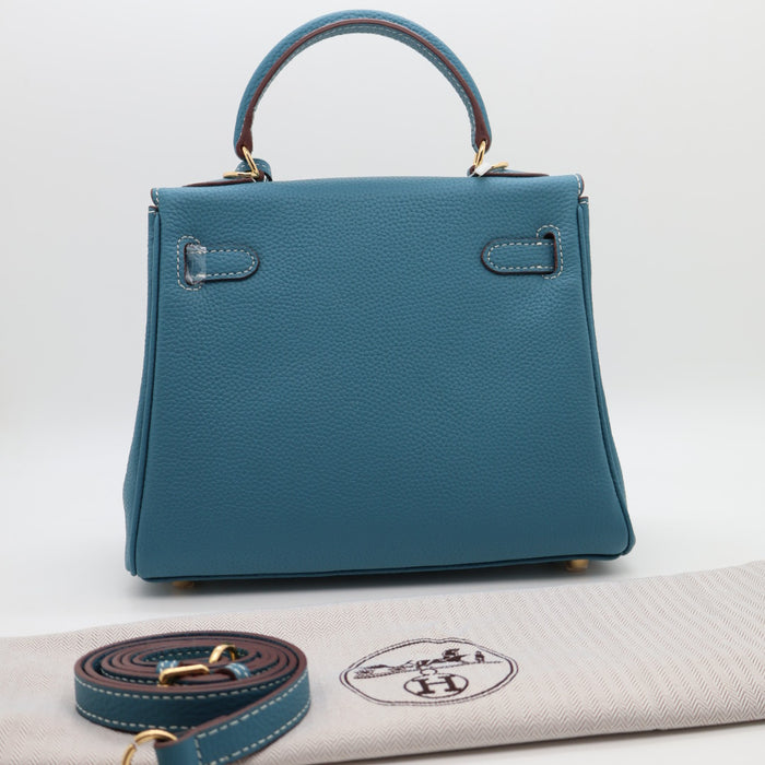 Hermes Genuine Leather Gold Lock Women Bag