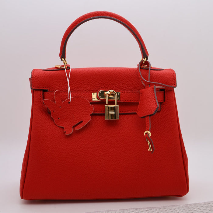 Hermes Genuine Leather Gold Lock Women Bag