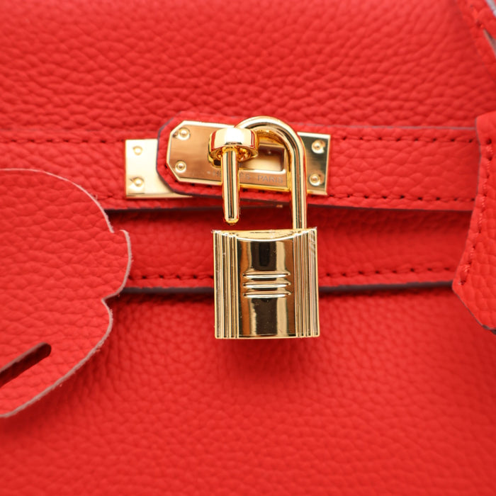 Hermes Genuine Leather Gold Lock Women Bag