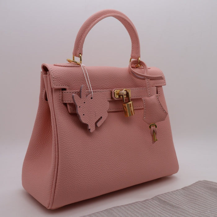 Hermes Genuine Leather Gold Lock Women Bag