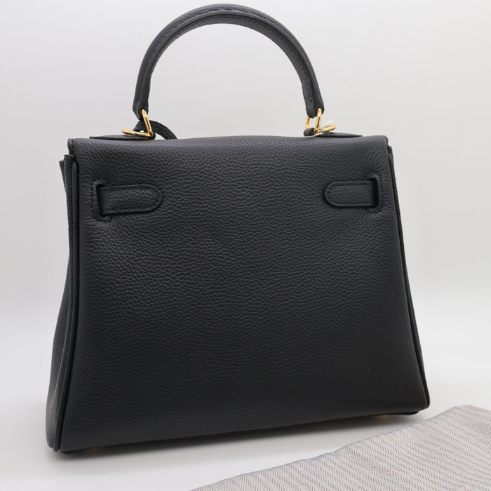 Hermes Genuine Leather Gold Lock Women Bag