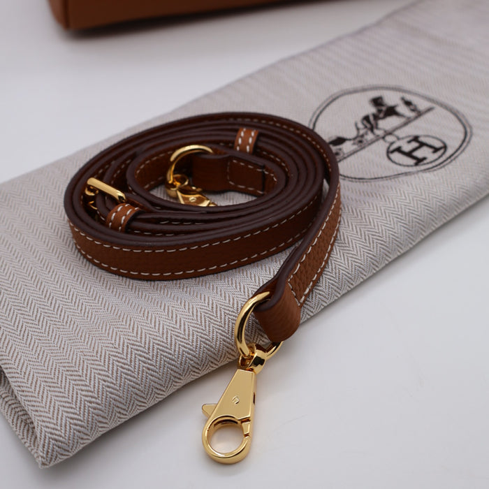 Hermes Genuine Leather Gold Lock Women Bag