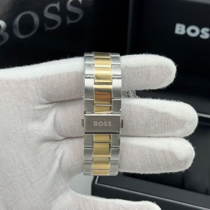 Hugo Boss Champion Chronograph – Two-Tone Gold & Silver | Green Dial  1514154- Authentic