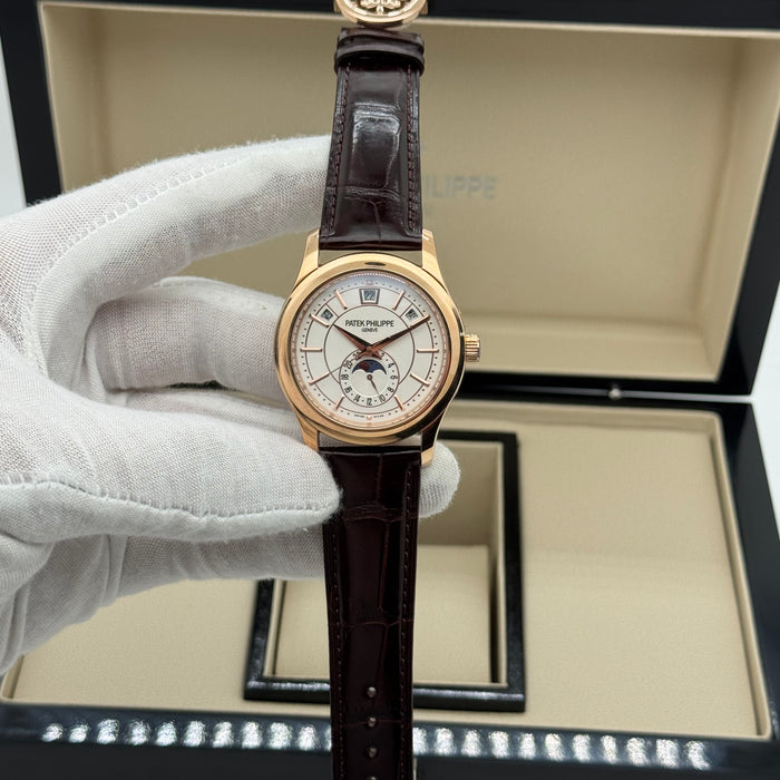 Patek Philippe Annual Calendar – Rose Gold – White Dial – Leather Strap – Swiss Super Clone