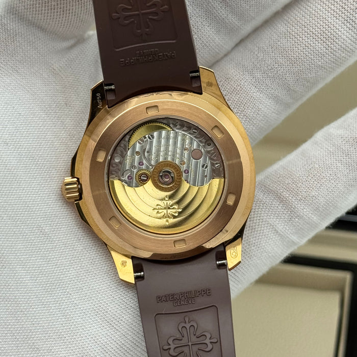 Patek Philippe Aquanaut Moon Phase Brown – Premium Swiss Super Clone | Automatic 40mm | Rubber Strap