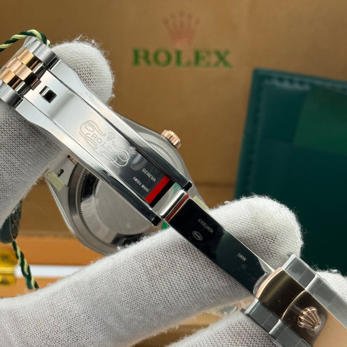 Rolex Datejust two-tone Style Watch – Chocolate Dial - Jubilee Bracelet | Swiss Super Clone