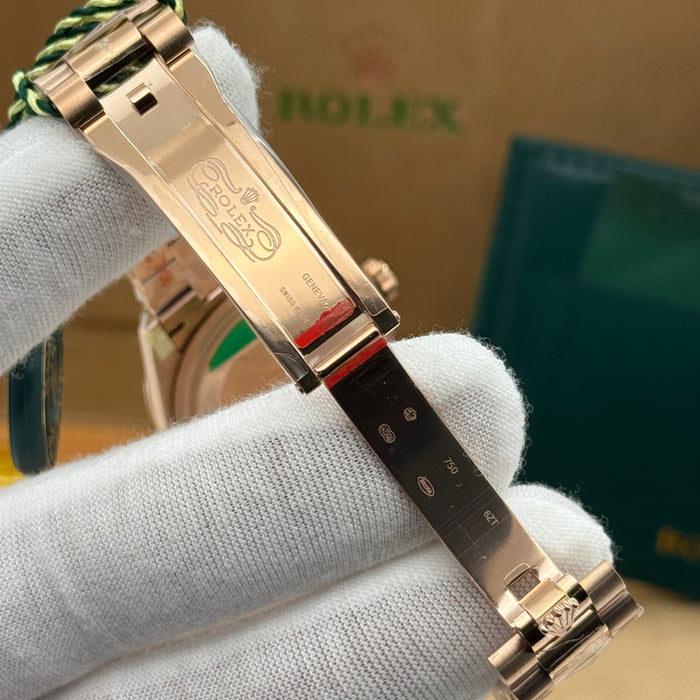 Rolex Day-Date 36MM– Rose Gold Presidential, Black Gradient Dial & Diamond-Style Markers