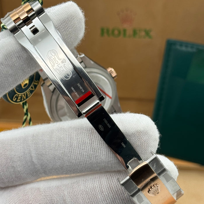 Rolex Datejust 36MM – Two-Tone Rose Gold & Steel Diamond Bezel  / Chocolate Dial