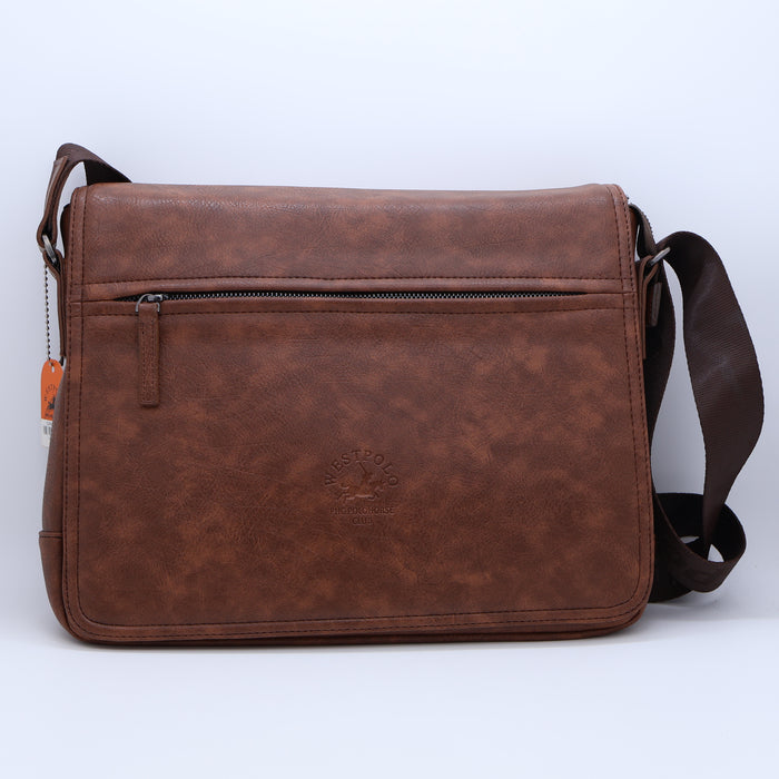 West Polo Genuine Leather Laptop Bag