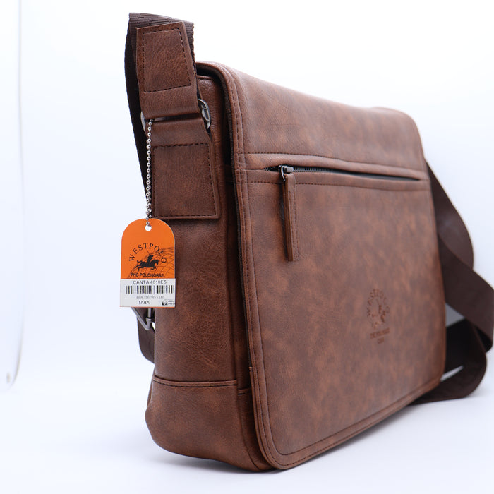 West Polo Genuine Leather Laptop Bag