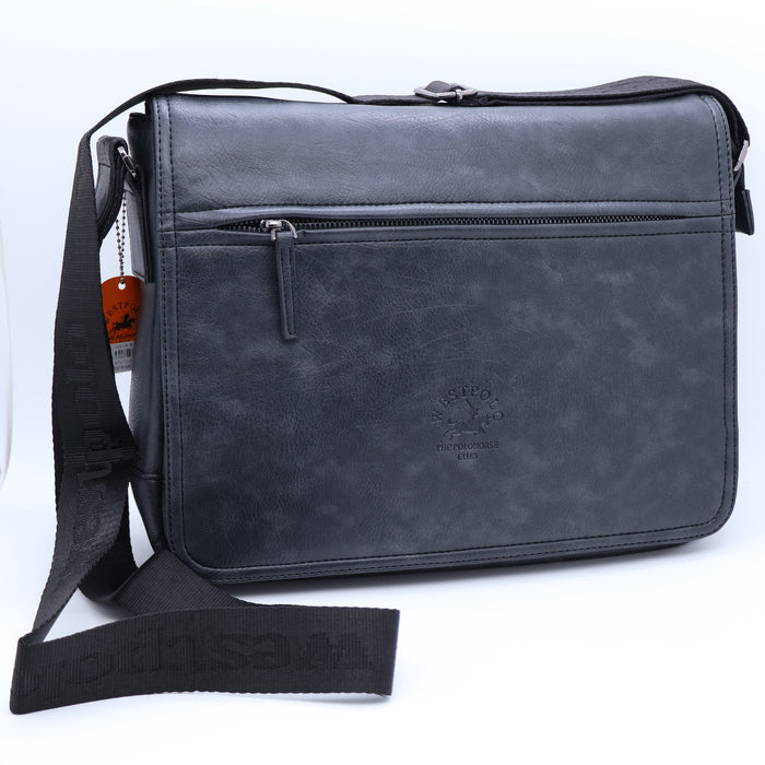 West Polo Genuine Leather Laptop Bag