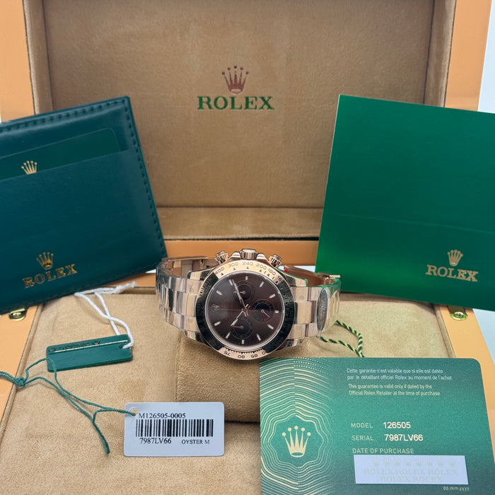 Rolex Daytona Luxury Chronograph Watch – Chocolate Dial – 2025 Edition - 7987LV66