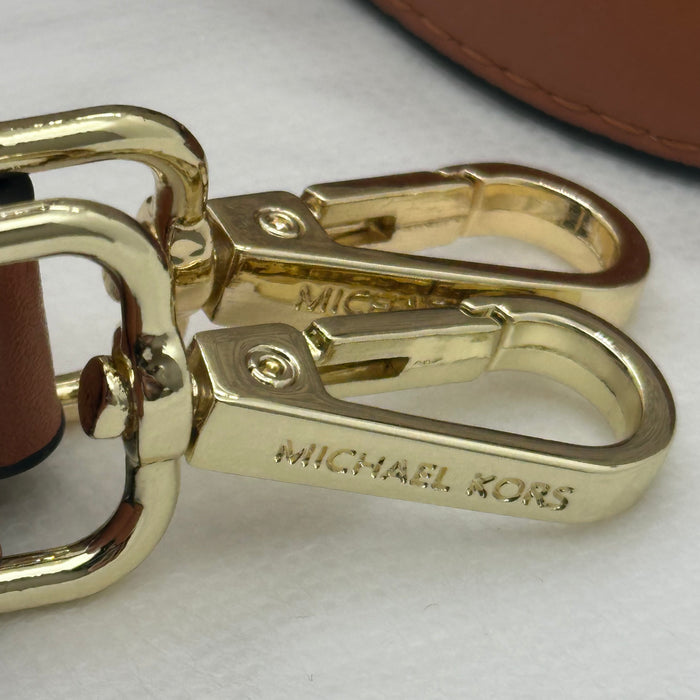 Michael Kors Mercer Medium Satchel Bag – Signature MK Canvas & Leather