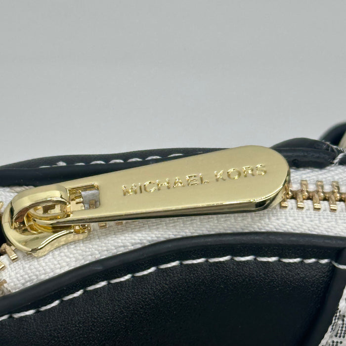 Michael Kors Mercer Medium Satchel Bag – Signature MK Canvas & Leather