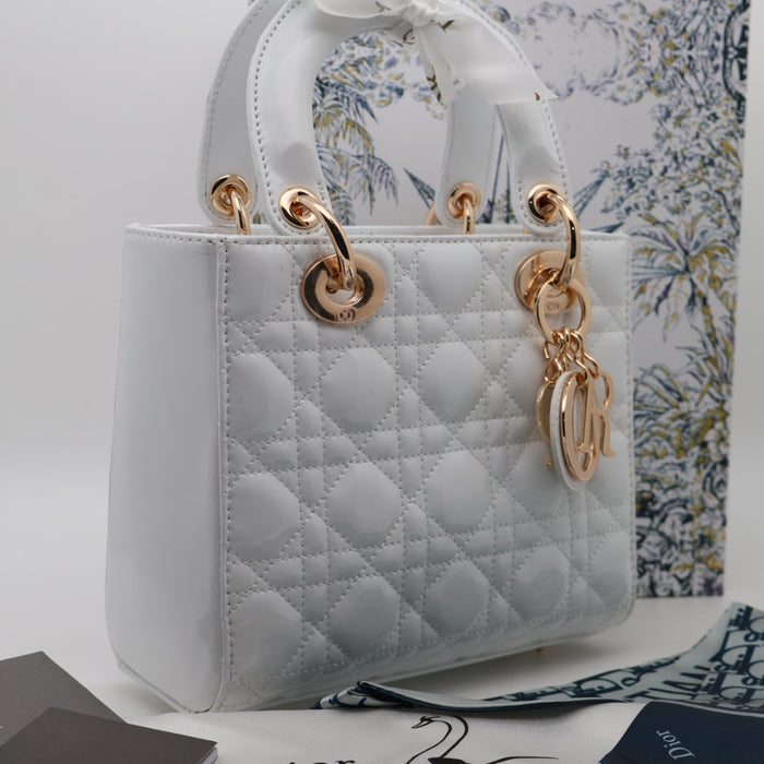 Christian Dior Lady Dior Medium Bag – Patent Cannage Leather