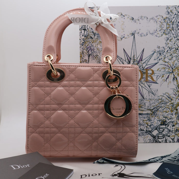 Christian Dior Lady Dior Medium Bag – Patent Cannage Leather