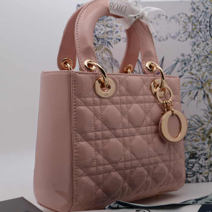 Christian Dior Lady Dior Medium Bag – Patent Cannage Leather