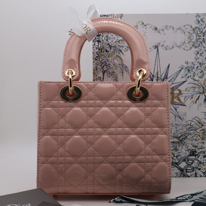 Christian Dior Lady Dior Medium Bag – Patent Cannage Leather
