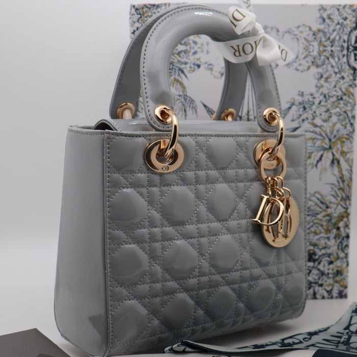 Christian Dior Lady Dior Medium Bag – Patent Cannage Leather