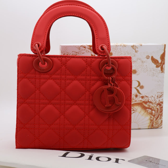 Christian Dior Lady Dior Small Bag – Matte Burgundy Cannage Calfskin