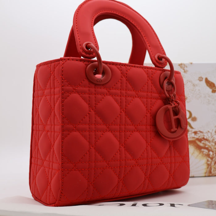 Christian Dior Lady Dior Small Bag – Matte Burgundy Cannage Calfskin