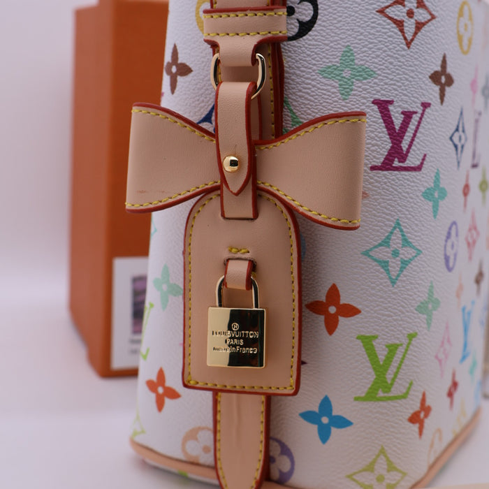 Louis Vuitton Multi-Color Monogram Bucket Bag – Black