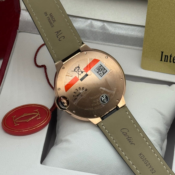 Cartier Classic Rose Gold Automatic Watch 42MM – White Dial – Classic Roman Design