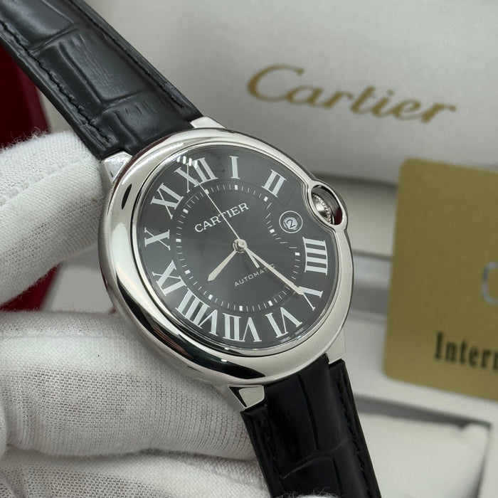 Cartier Classic Automatic Watch – Black Dial – Classic Roman Numerals