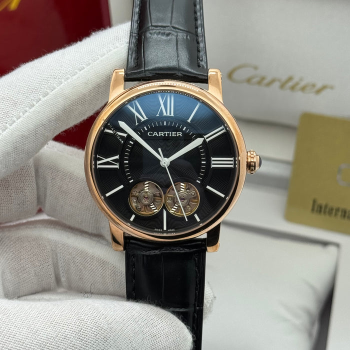 Cartier Classic Automatic Dual Balance Watch – Rose Gold Case 42MM