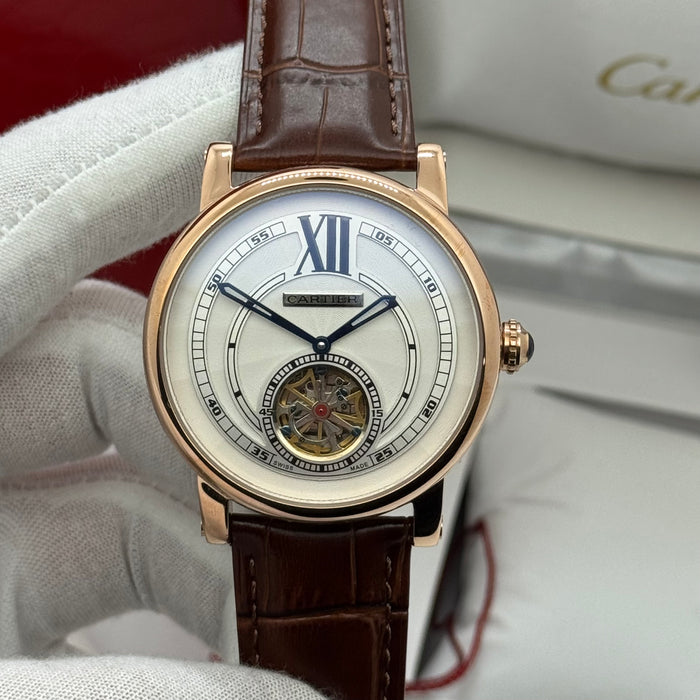 Cartier Classic Automatic Open-Heart Watch – Rose Gold Case 42MM