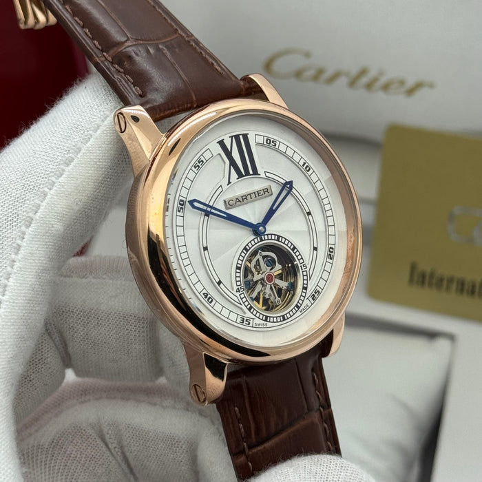 Cartier Classic Automatic Open-Heart Watch – Rose Gold Case 42MM