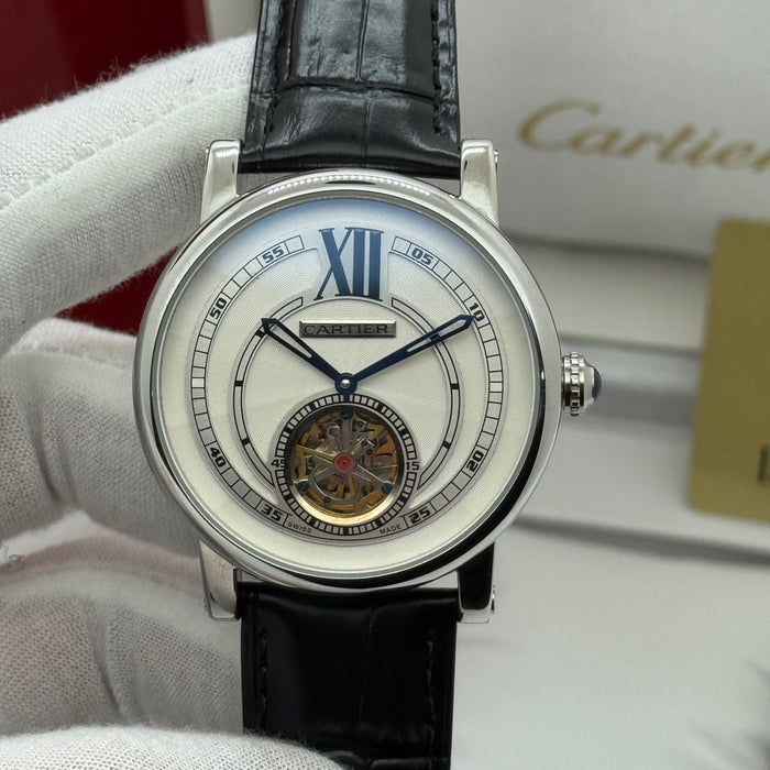 Cartier Classic Automatic Open-Heart Watch – Silver Case 42MM