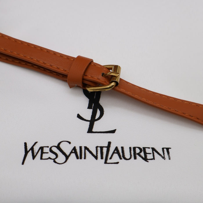 Saint Laurent Lou Camera Bag in Red Chevron Leather with Gold Hardware